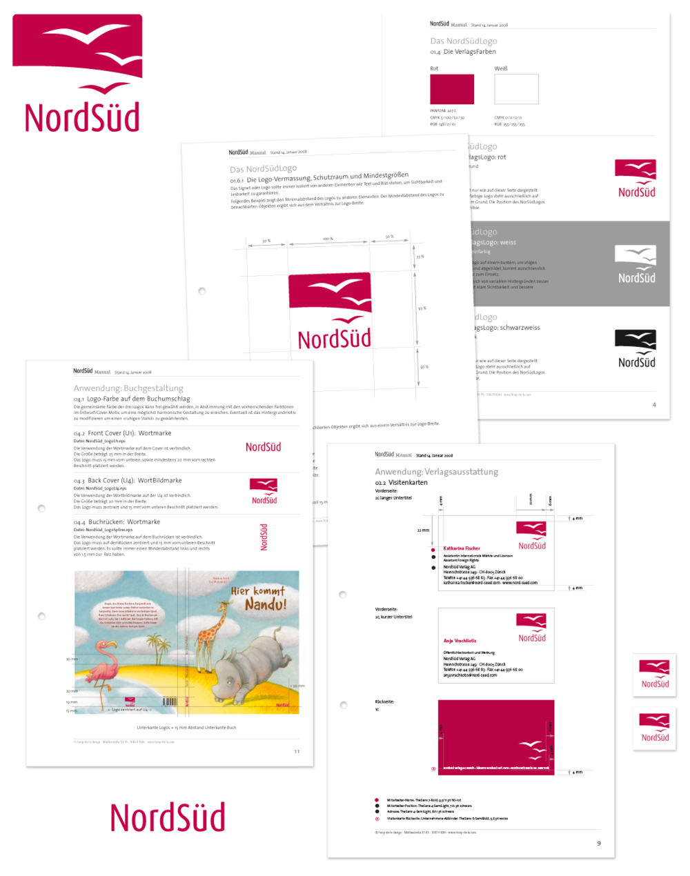 NordSüd Logo Entwicklung und Logo-Manual