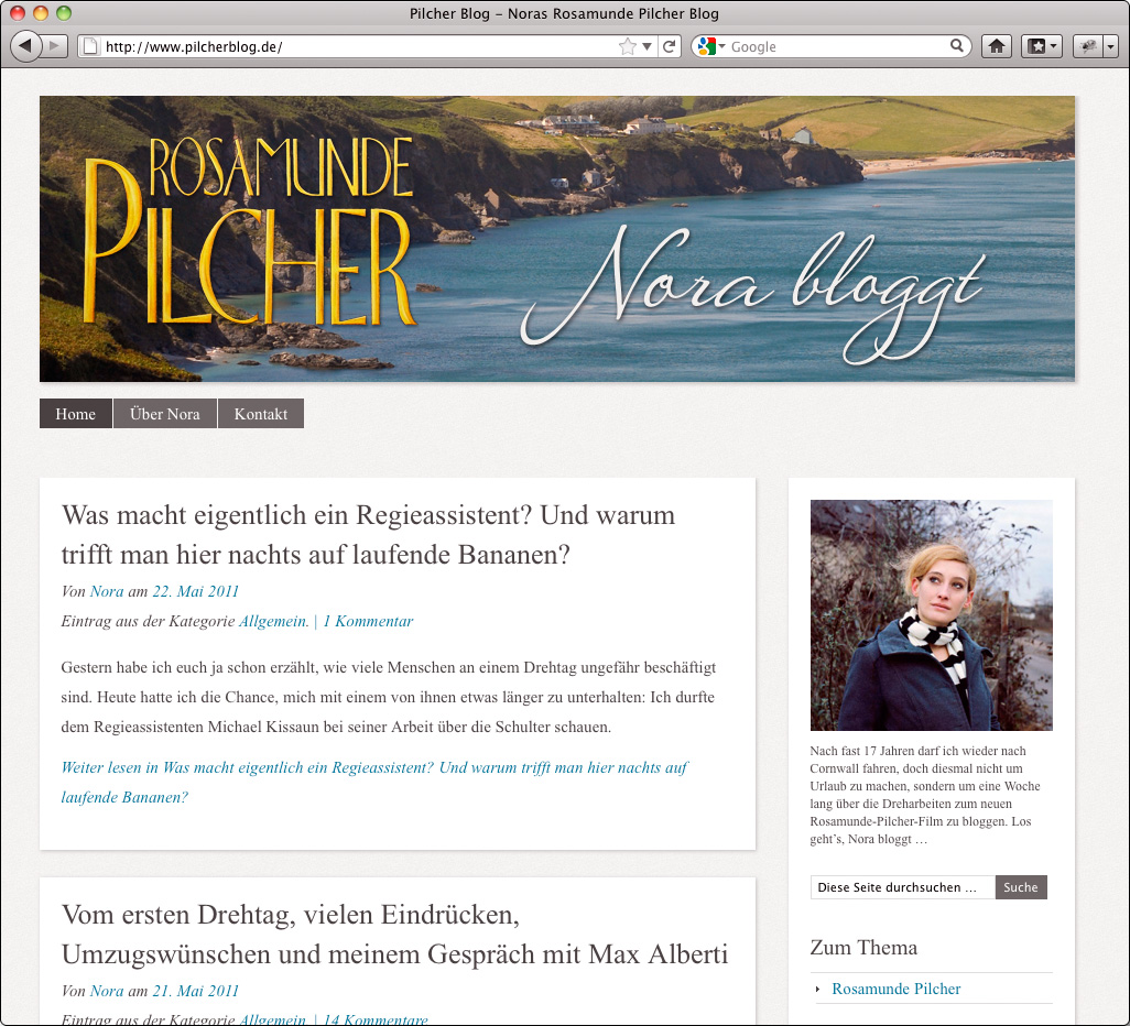 Webauftritt pilcherblog